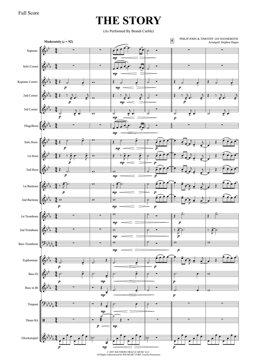 The Story Brass Band scores gallery preview page 1
