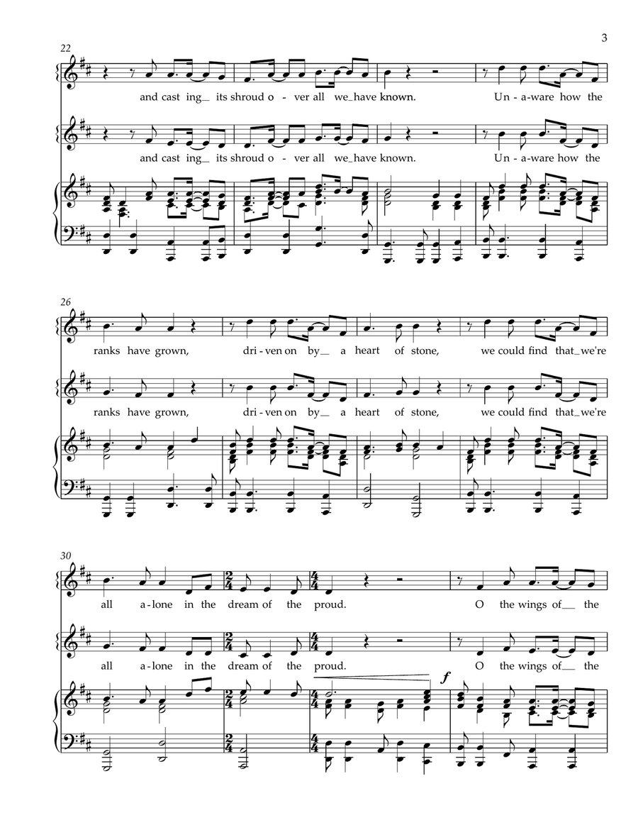 On The Turning Away 2-Part scores gallery preview page 3