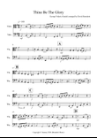 Thine Be The Glory for Viola and Tuba Duet