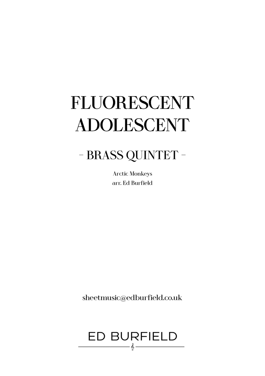Fluorescent Adolescent Brass Quintet scores gallery preview page 1