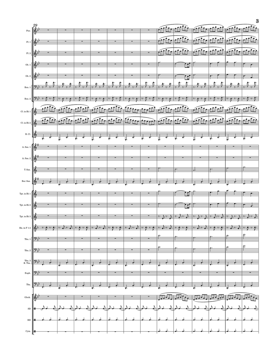 Banner of Glory Banner of Glory Concert Band scores gallery preview page 3