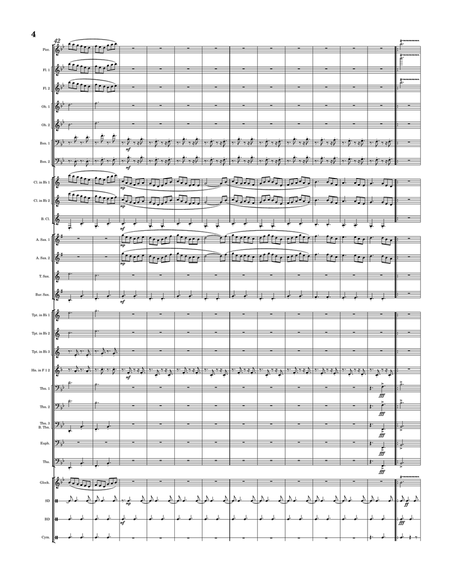 Banner of Glory Banner of Glory Concert Band scores gallery preview page 4