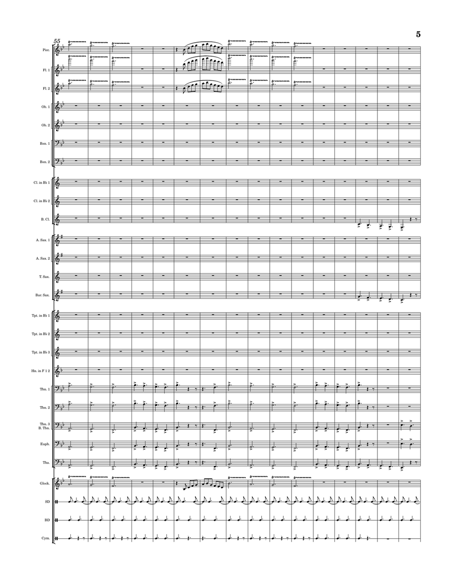 Banner of Glory Banner of Glory Concert Band scores gallery preview page 5