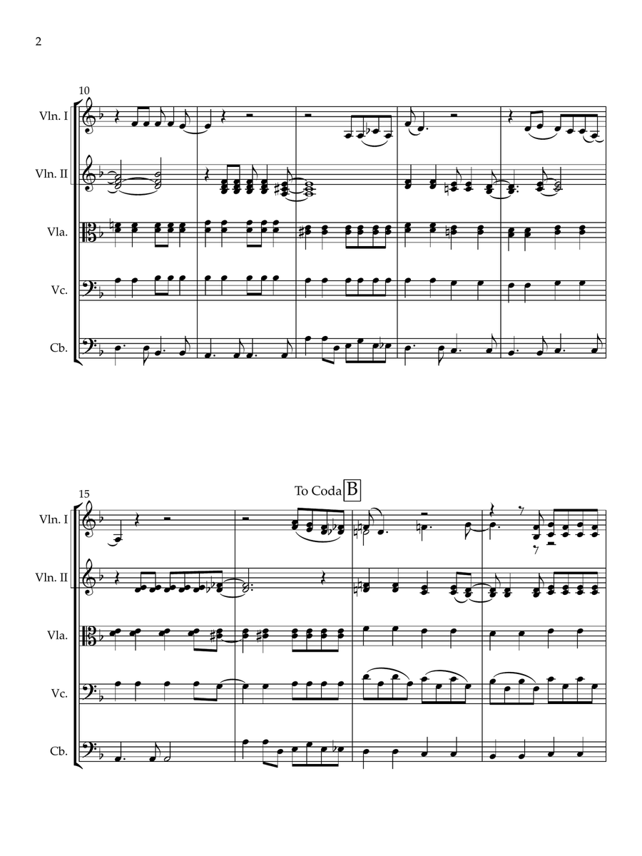 California Dreamin' California Dreamin' String Orchestra scores gallery preview page 2
