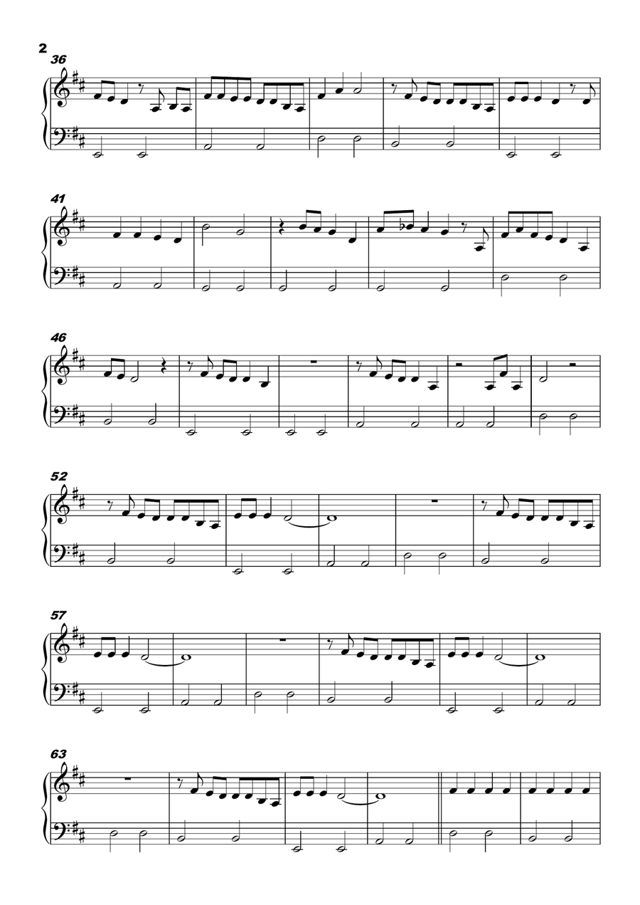 To make you a love song To make you a love song Easy Piano scores gallery preview page 2