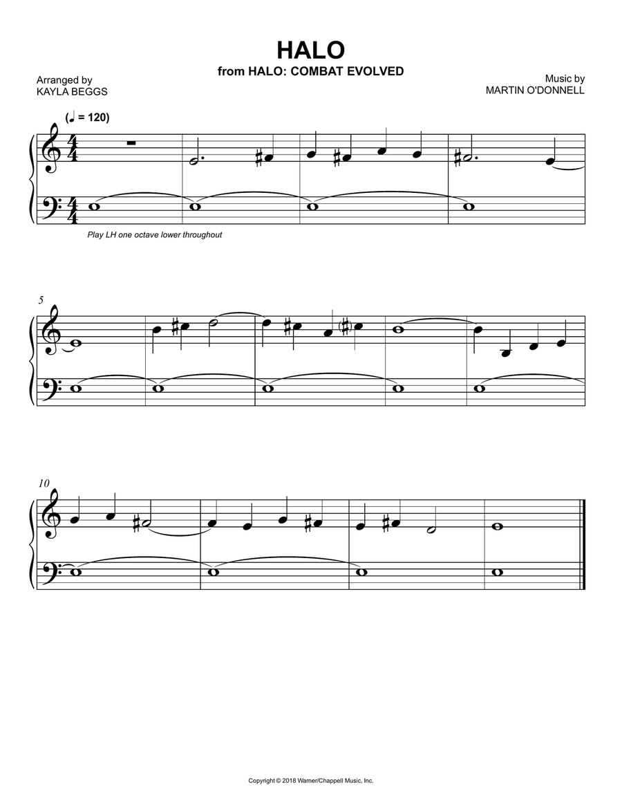 Halo Halo Easy Piano scores gallery preview page 1