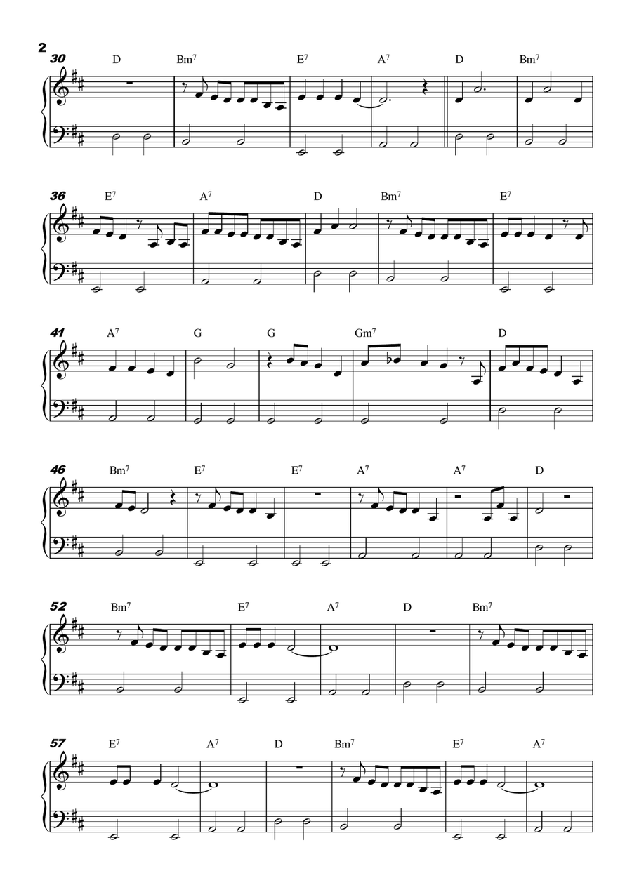 To make you a love song To make you a love song Easy Piano scores gallery preview page 2