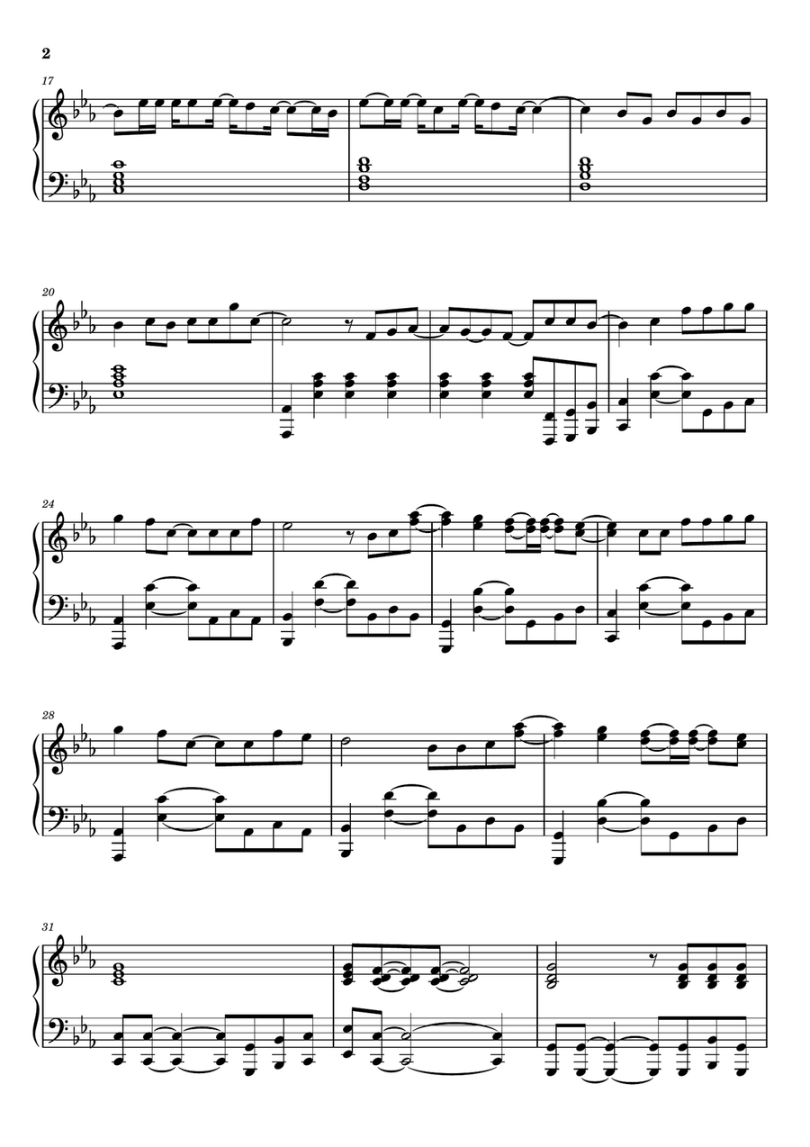 To The Moon & Back To The Moon & Back Piano Solo scores gallery preview page 2
