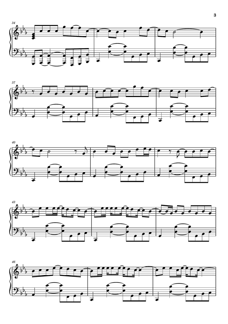 To The Moon & Back To The Moon & Back Piano Solo scores gallery preview page 3