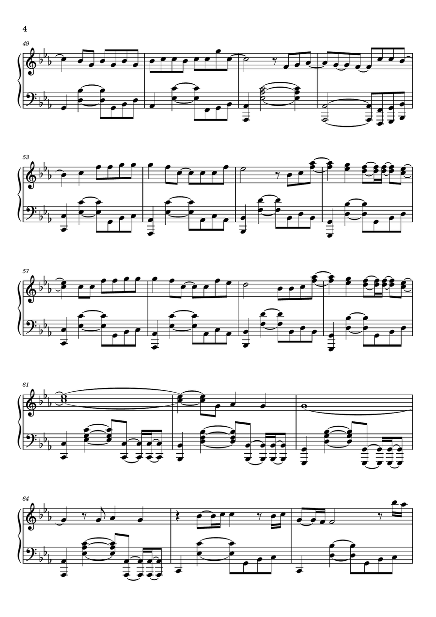 To The Moon & Back To The Moon & Back Piano Solo scores gallery preview page 4