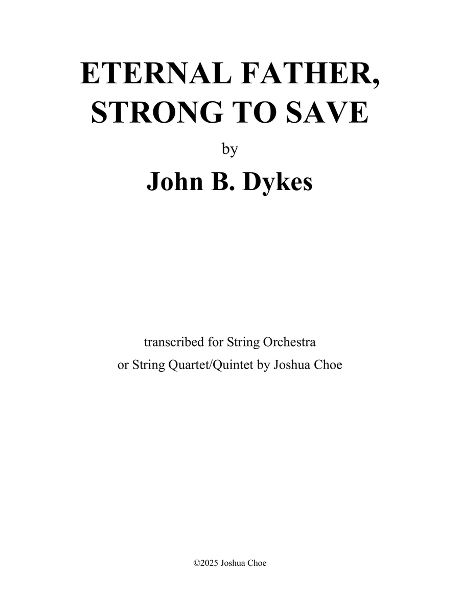 Eternal Father, Strong to Save String Orchestra scores gallery preview page 1