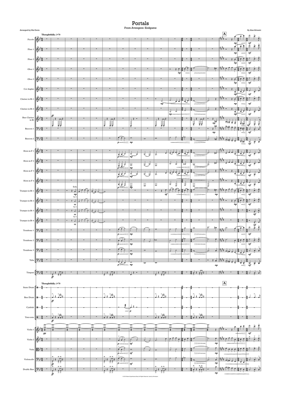 Portals Full Orchestra scores gallery preview page 1