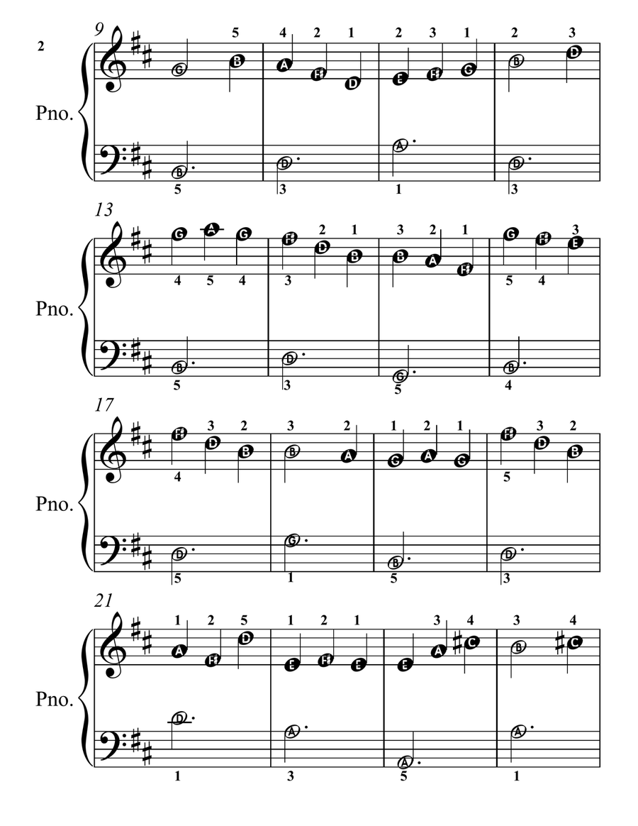 Six Little Forest Fairies for Easy Piano Piano Method scores gallery preview page 4