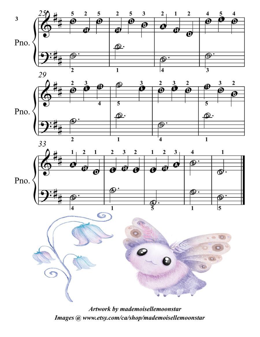 Six Little Forest Fairies for Easy Piano Piano Method scores gallery preview page 5