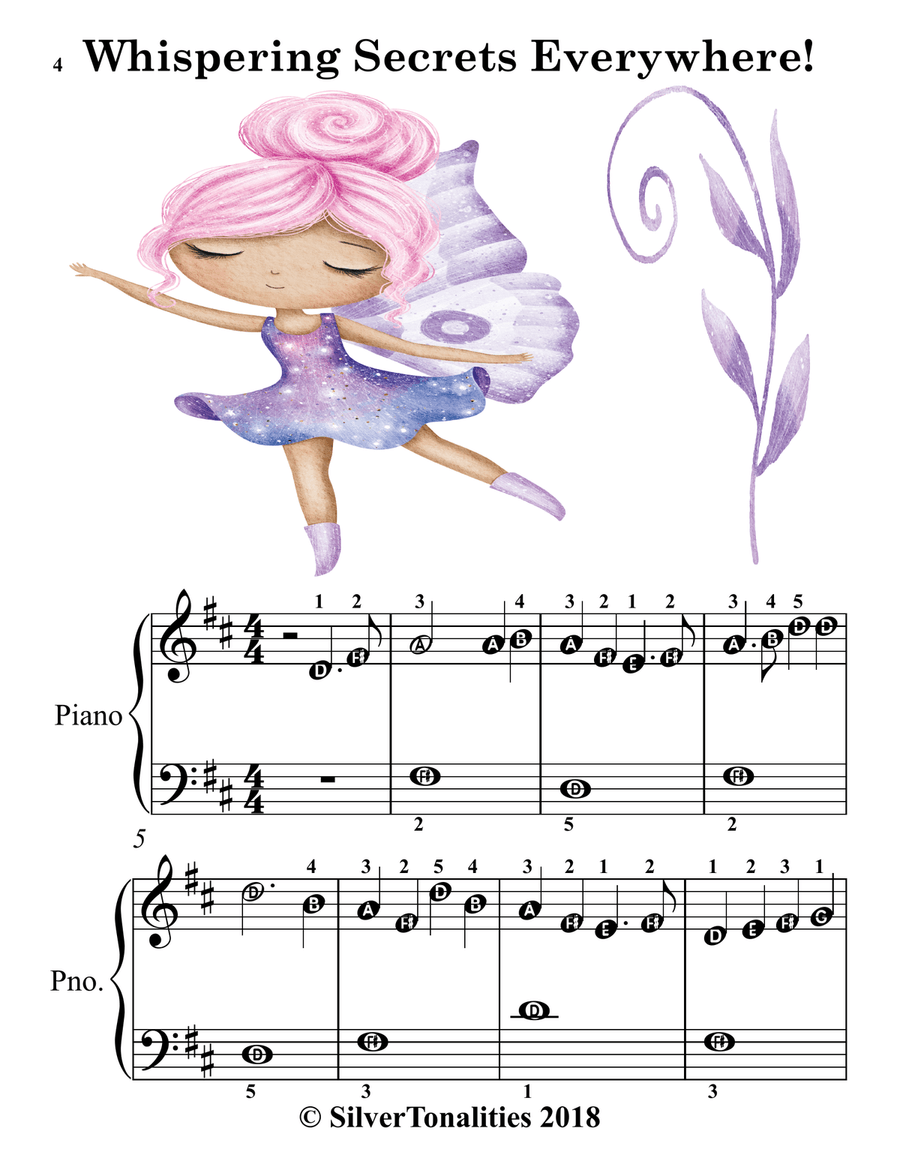 Six Little Forest Fairies for Easy Piano Piano Method scores gallery preview page 6