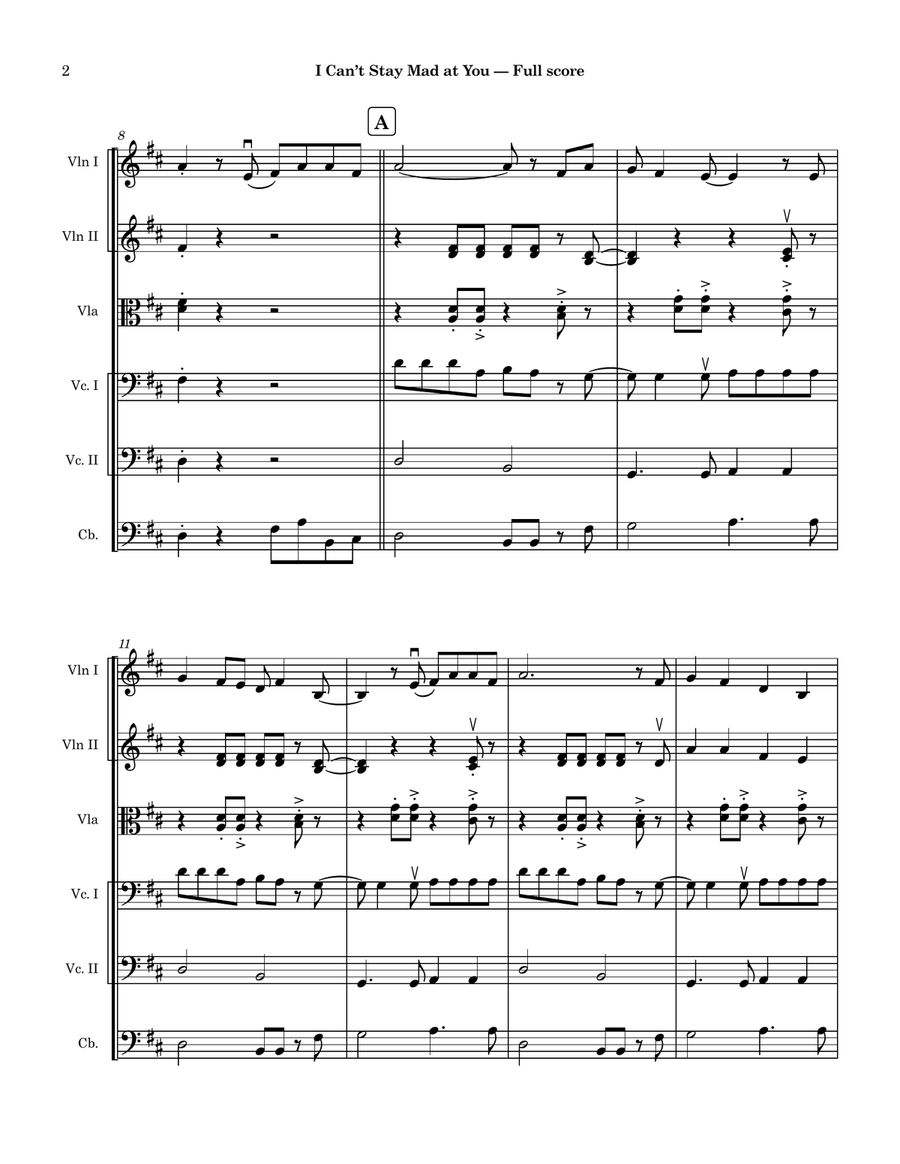 I Can't Stay Mad At You String Orchestra scores gallery preview page 2