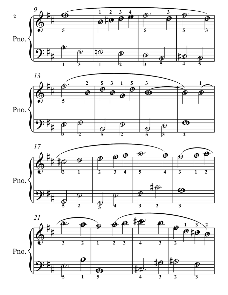 Approach of the Swans for Easy Piano Piano Method scores gallery preview page 4