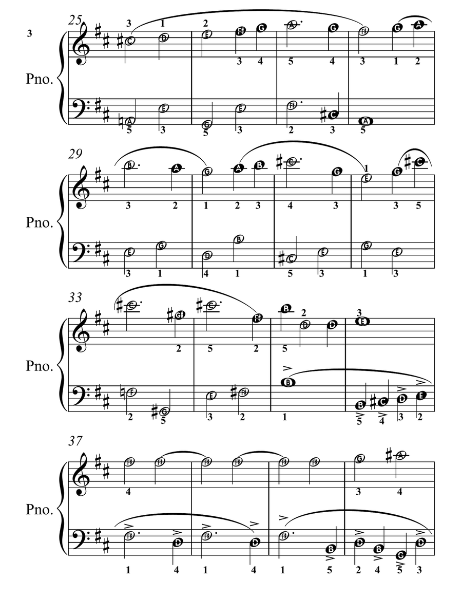 Approach of the Swans for Easy Piano Piano Method scores gallery preview page 5