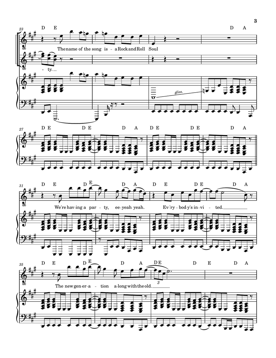 Rock & Roll Soul Rock & Roll Soul Piano, Vocal scores gallery preview page 4