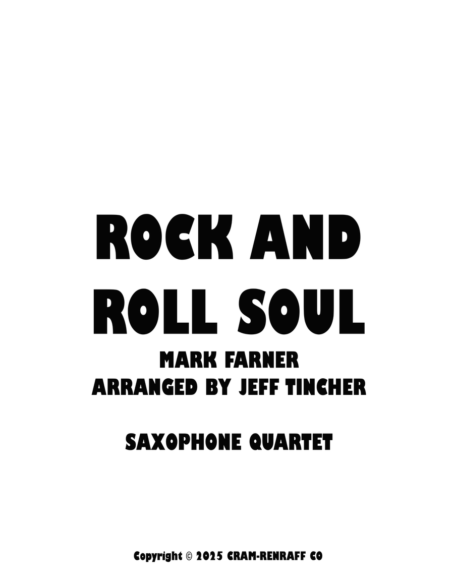 Rock & Roll Soul Saxophone Quartet scores gallery preview page 1