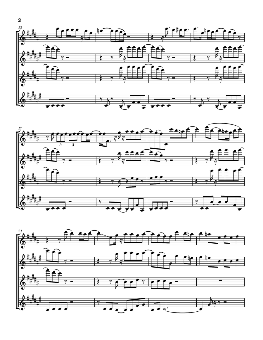 Rock & Roll Soul Saxophone Quartet scores gallery preview page 3