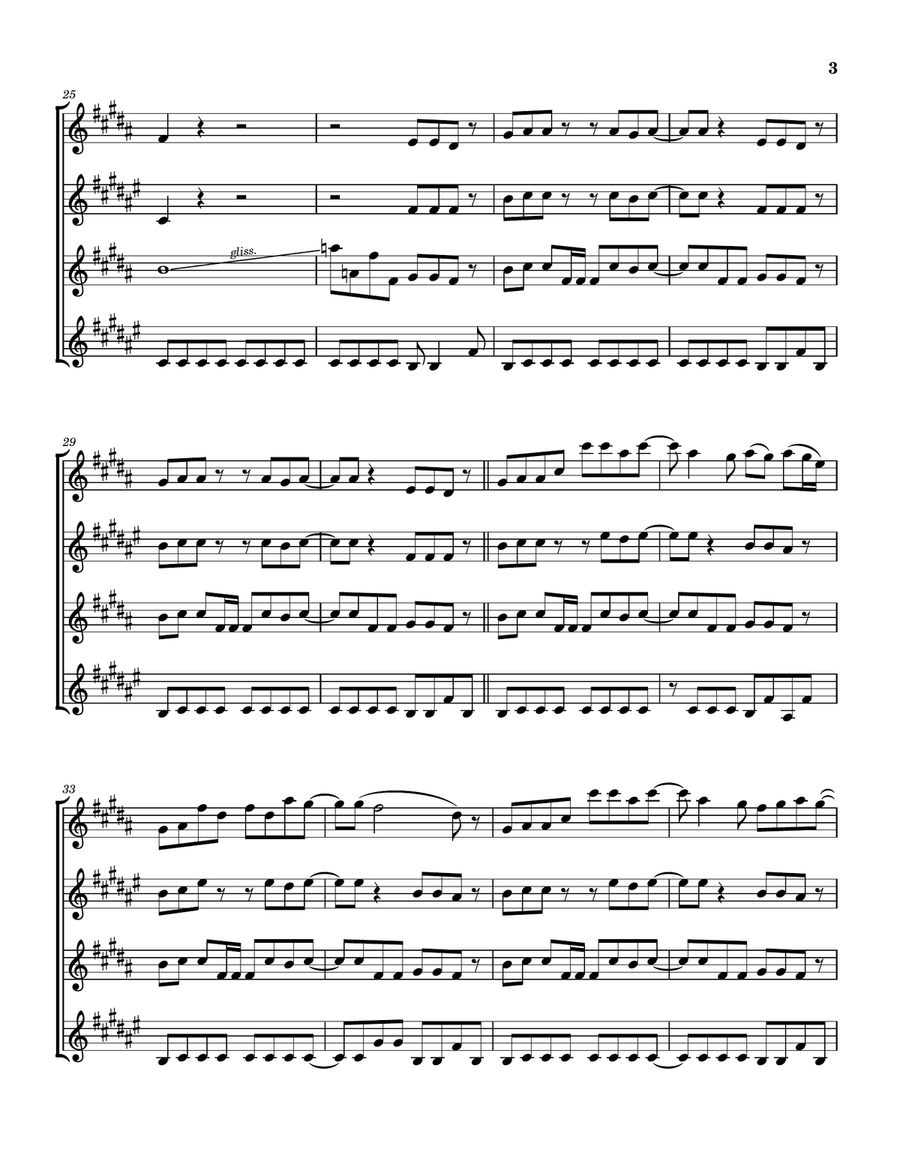 Rock & Roll Soul Saxophone Quartet scores gallery preview page 4