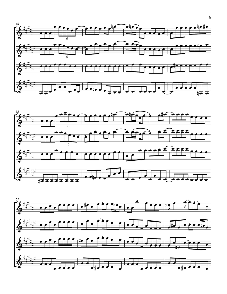 Rock & Roll Soul Saxophone Quartet scores gallery preview page 6