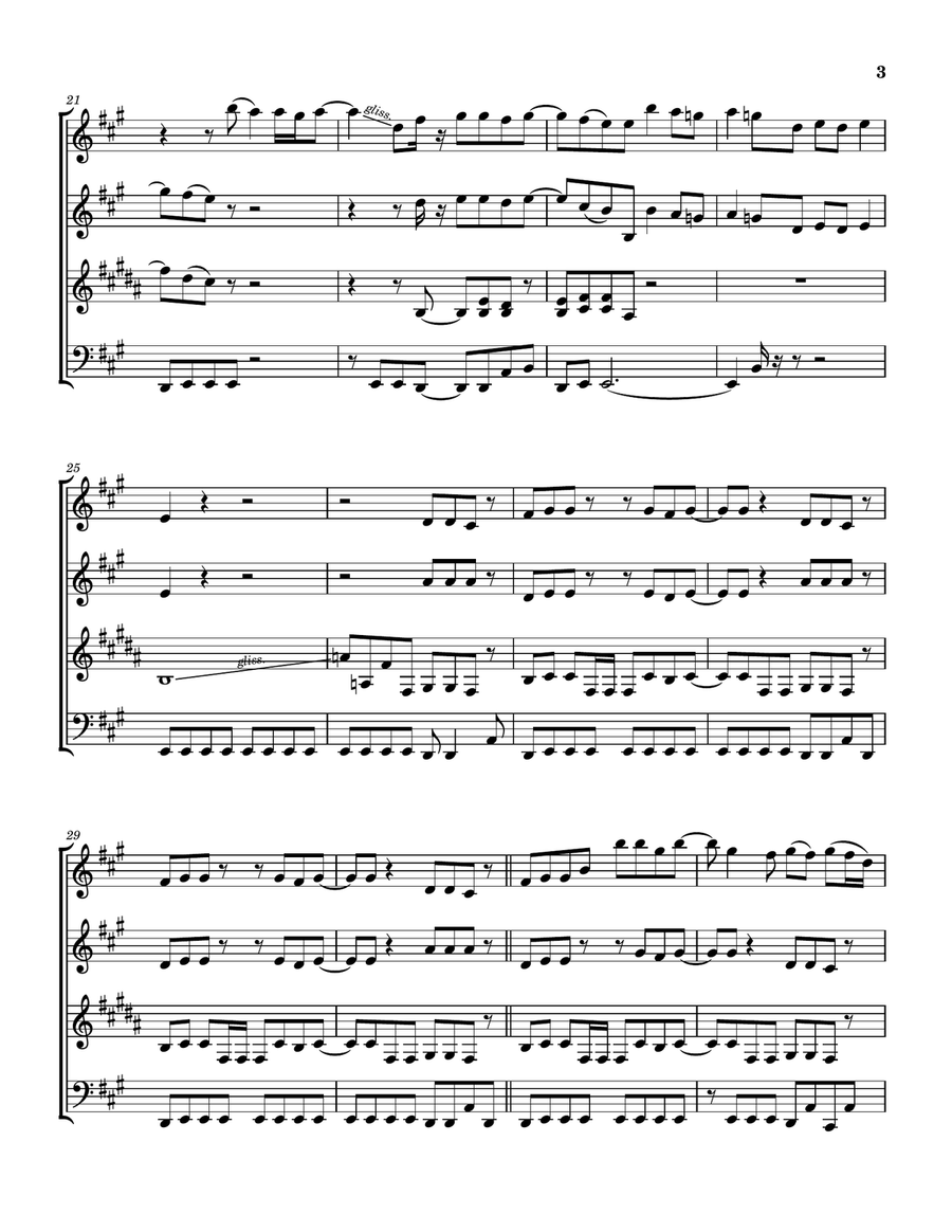 Rock & Roll Soul Woodwind Quartet scores gallery preview page 4