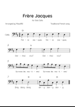 Frère Jacques - Solo Piano in D Major With Chords & Lyrics