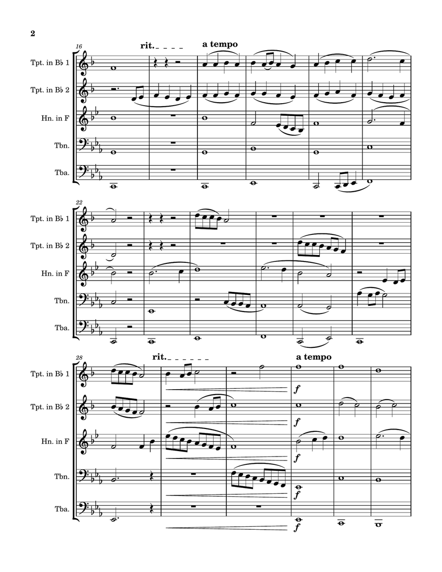 Embrace of Nature’s Spirit Brass Quintet scores gallery preview page 2