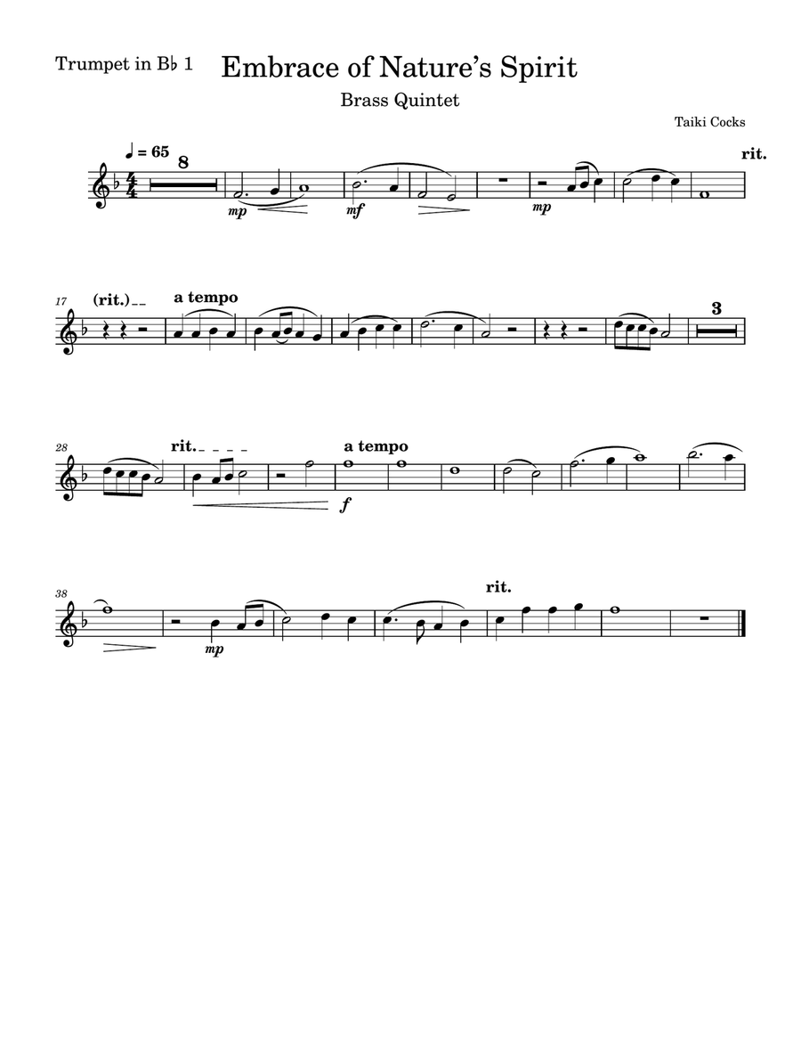 Embrace of Nature’s Spirit Brass Quintet scores gallery preview page 4