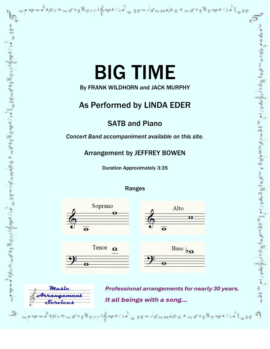 Big Time 4-Part scores gallery preview page 1