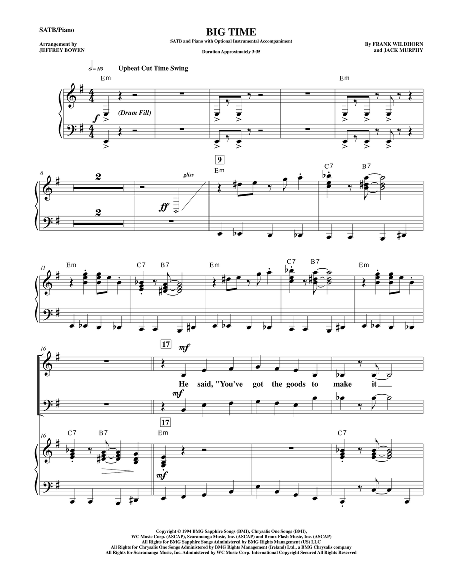 Big Time 4-Part scores gallery preview page 2
