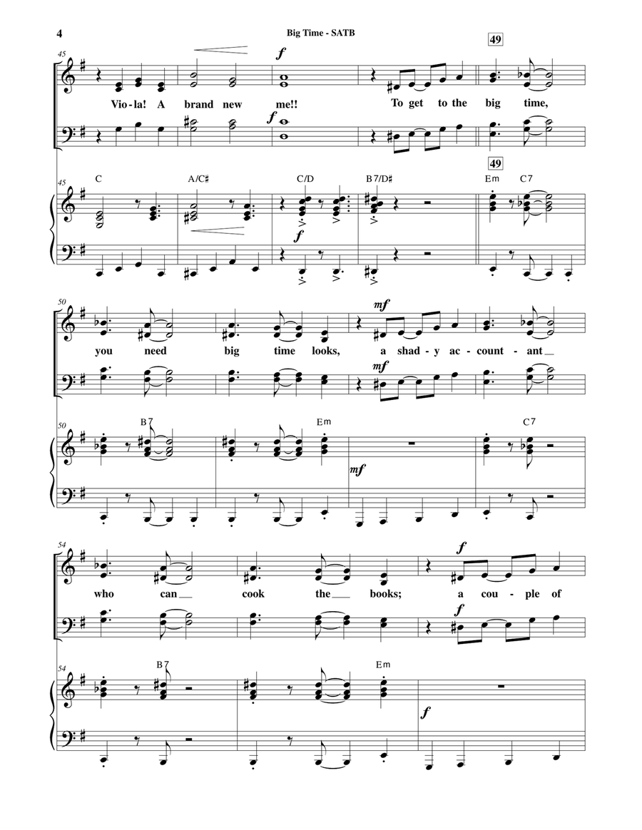 Big Time 4-Part scores gallery preview page 5