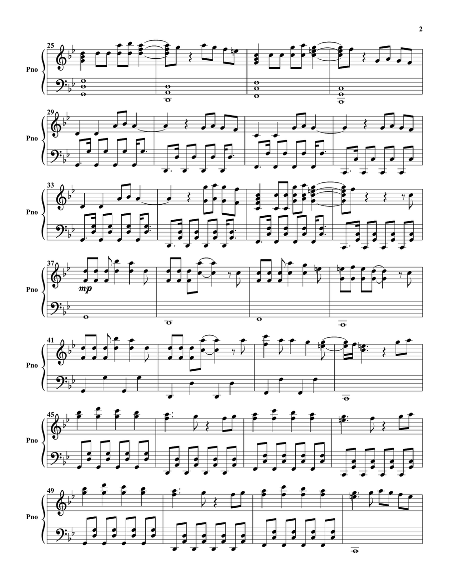 Hurricaine Hurricaine Piano Solo scores gallery preview page 2