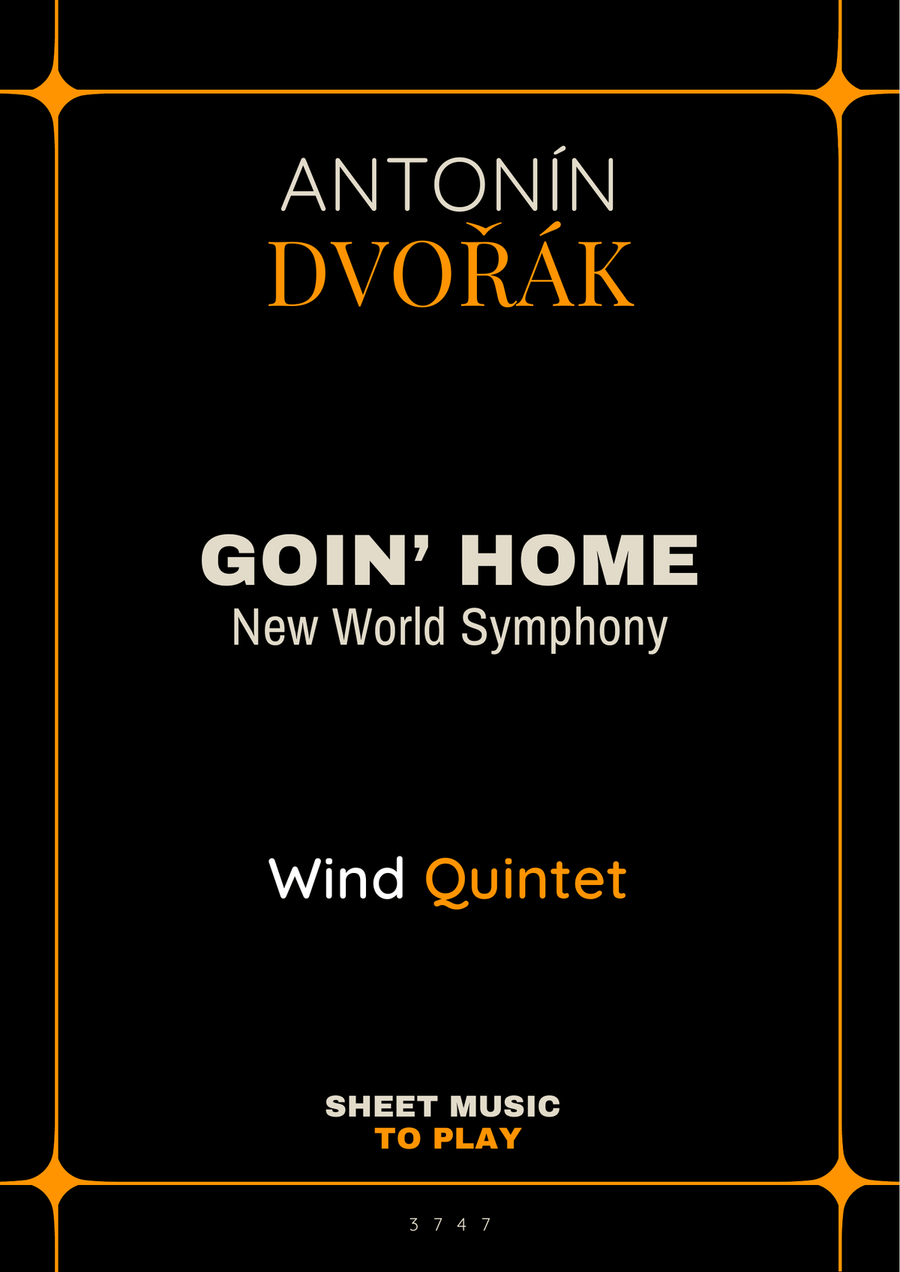 Goin' Home (New World Symphony) - Wind Quintet (Full Score and Parts) Woodwind Quintet scores gallery preview page 1