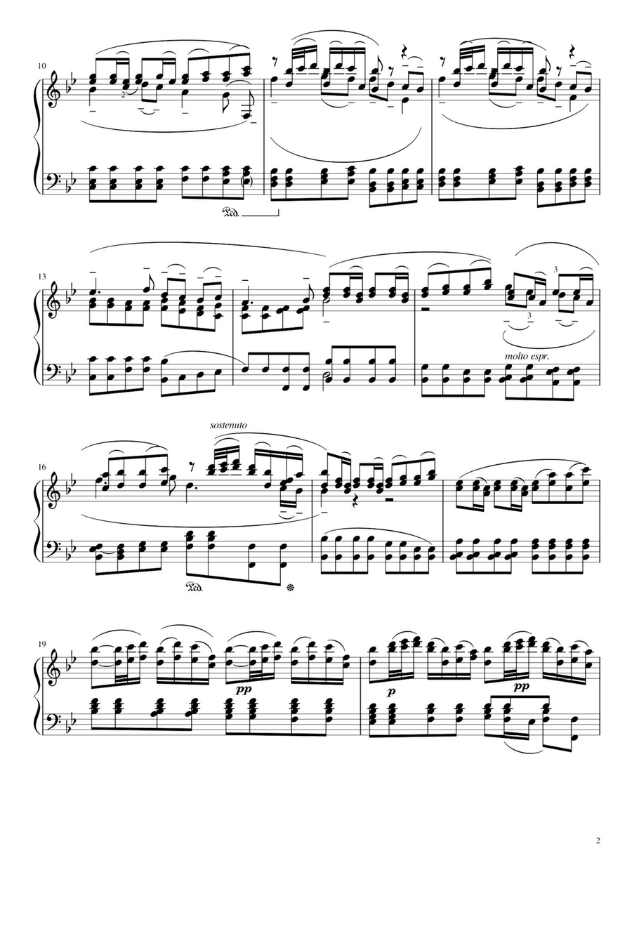 Sheep May Safely Graze - Johann Sebastian Bach Piano Solo scores gallery preview page 2