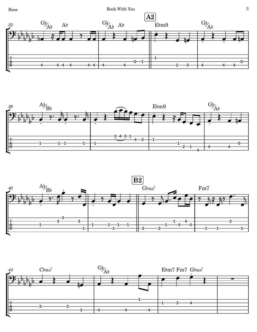 Rock With You Rock With You Acoustic Guitar scores gallery preview page 3
