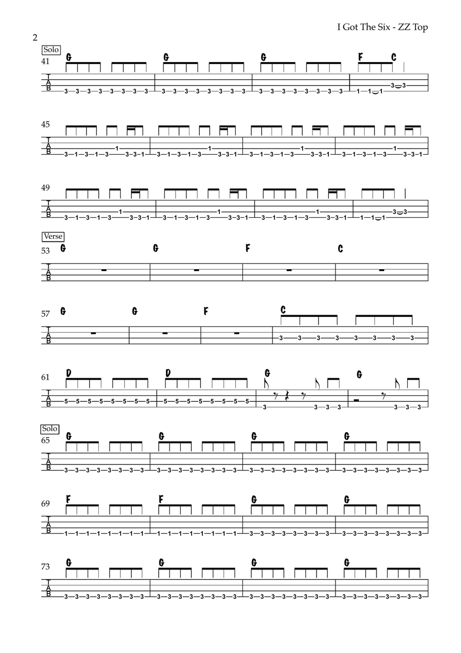 I Got The Six Acoustic Guitar scores gallery preview page 2