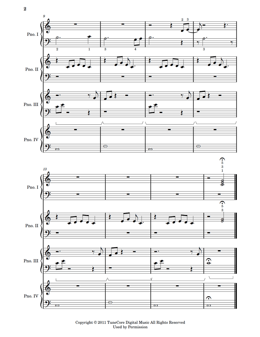 Wet Hands Small Ensemble scores gallery preview page 3