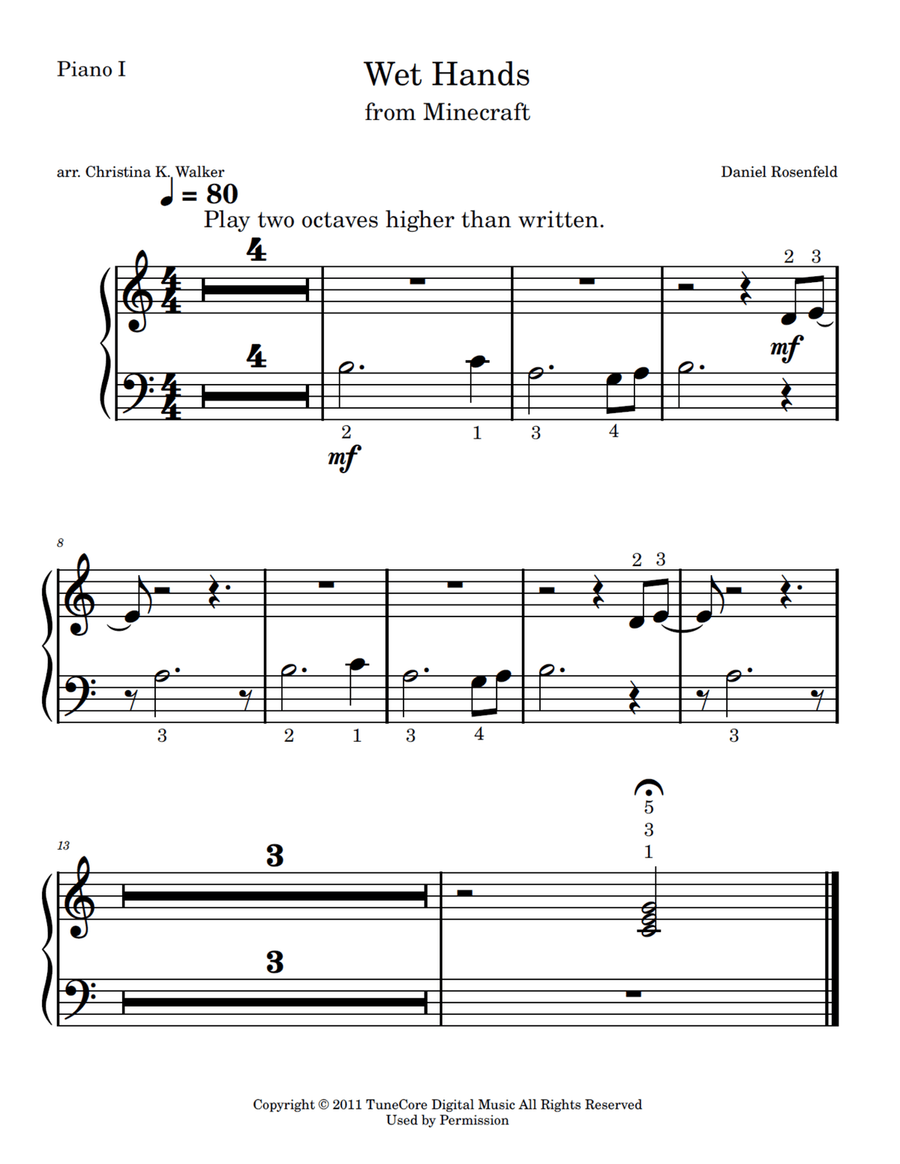 Wet Hands Small Ensemble scores gallery preview page 4