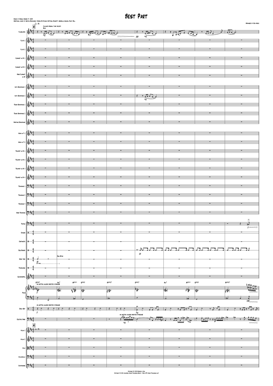 Best Part Full Orchestra scores gallery preview page 1
