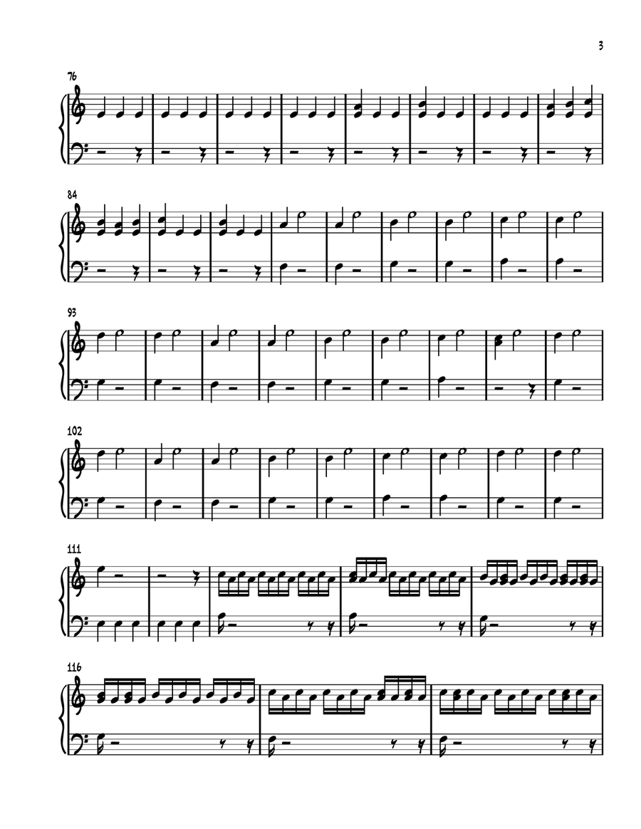 Interstellar Interstellar Piano Solo scores gallery preview page 3