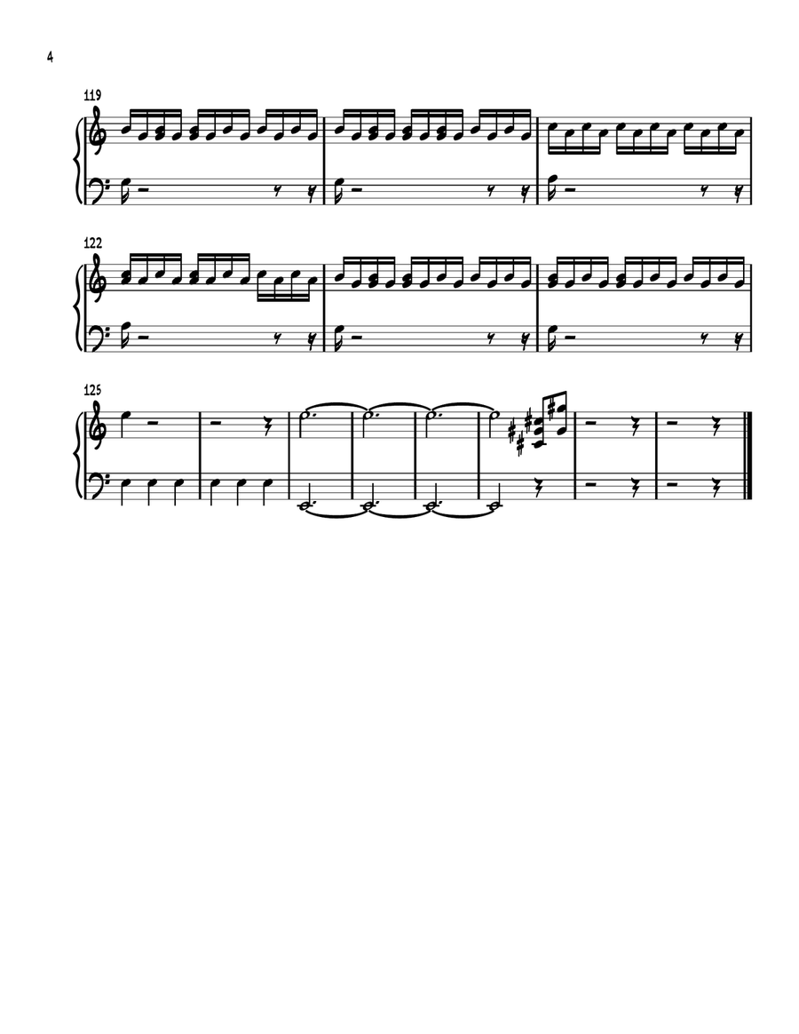 Interstellar Interstellar Piano Solo scores gallery preview page 4
