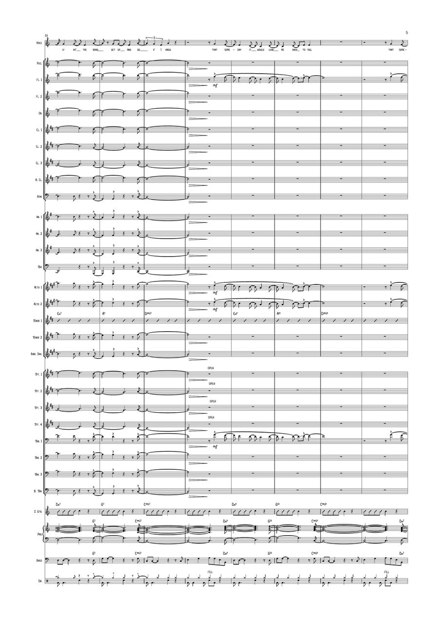 Sunday Morning Sunday Morning Concert Band scores gallery preview page 5