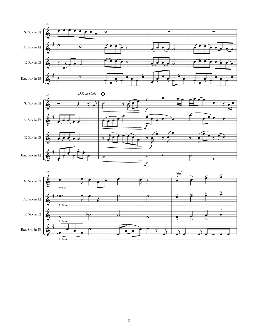 Colors Of The Wind Colors Of The Wind Saxophone Quartet scores gallery preview page 3