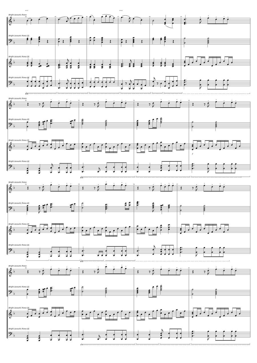 Victory - Trailer Victory - Trailer Piano Duet scores gallery preview page 3
