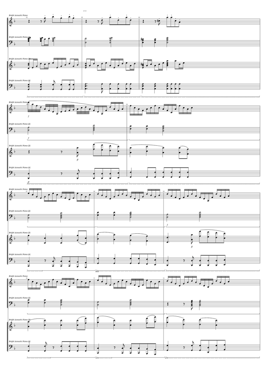 Victory - Trailer Victory - Trailer Piano Duet scores gallery preview page 4