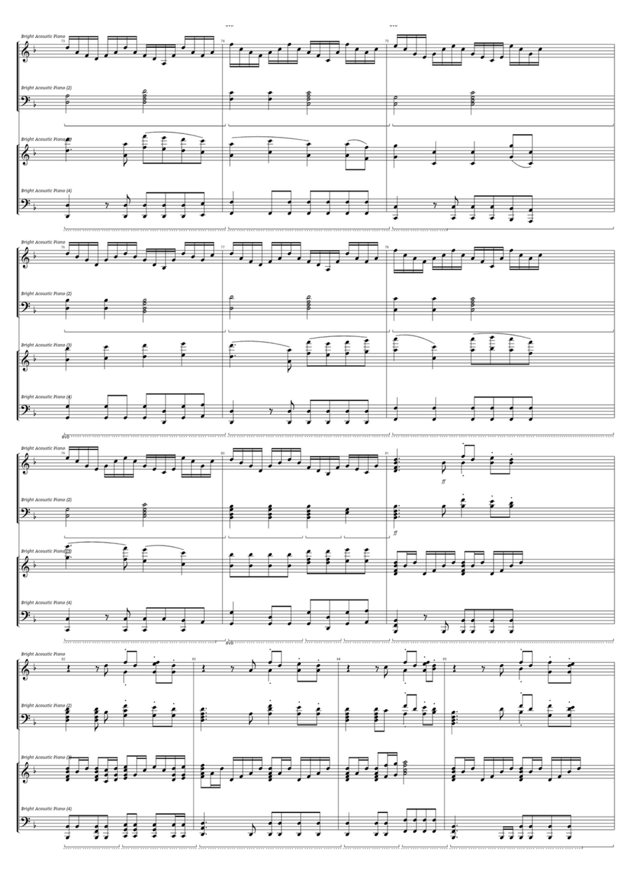 Victory - Trailer Victory - Trailer Piano Duet scores gallery preview page 5