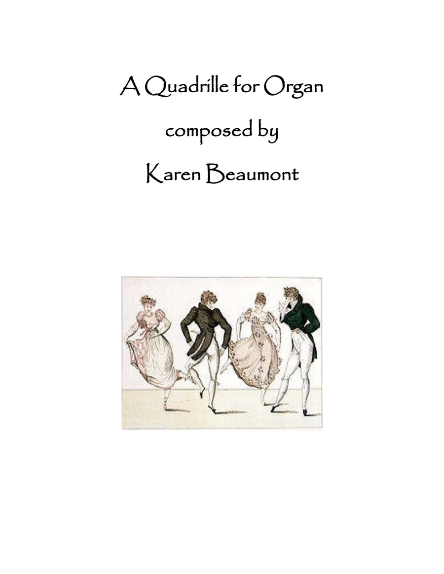 A Quadrille for Organ (easy pedal) Organ Solo scores gallery preview page 1